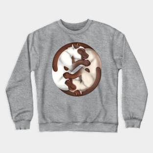 Yin-Yang Cats: Chocolate Point Crewneck Sweatshirt